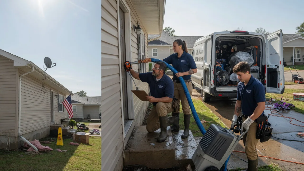 Ceiling Water Damage Restoration in Marlow, OK near me